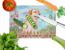 Load image into Gallery viewer, Labrador Retriever Spring Glass Cutting Boards – Durable, Decorative Kitchen Art Large CK1276LCB
