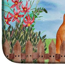 Load image into Gallery viewer, Pharaoh Hound Spring Dish Drying Mat – Absorbent, Artistic Kitchen Essentials CK1277DDM