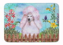 Load image into Gallery viewer, White Standard Poodle Spring Machine Washable Memory Foam Mat CK1279RUG