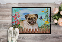 Load image into Gallery viewer, Fawn Pug Spring Doormat - 24x36 Decorative Floor Mat – Indoor/Outdoor Rug with Artistic Flair CK1280JMAT