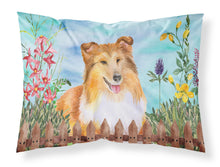 Load image into Gallery viewer, Sheltie Spring  Standard Pillowcase – Artistic Decorative Front, White Back CK1282PILLOWCASE