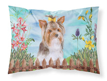 Load image into Gallery viewer, Yorkshire Terrier #2 Spring  Standard Pillowcase – Artistic Decorative Front, White Back CK1285PILLOWCASE