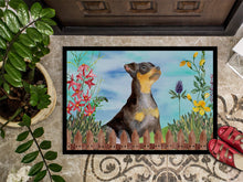 Load image into Gallery viewer, Miniature Pinscher #2 Spring Doormat - 24x36 Decorative Floor Mat – Indoor/Outdoor Rug with Artistic Flair CK1286JMAT