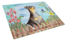 Load image into Gallery viewer, Miniature Pinscher #2 Spring Glass Cutting Boards – Durable, Decorative Kitchen Art Large CK1286LCB