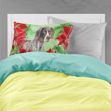 Load image into Gallery viewer, German Shorthaired Pointer Poinsettas  Standard Pillowcase – Artistic Decorative Front, White Back CK1290PILLOWCASE