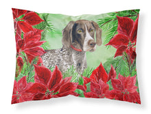 Load image into Gallery viewer, German Shorthaired Pointer Poinsettas  Standard Pillowcase – Artistic Decorative Front, White Back CK1290PILLOWCASE