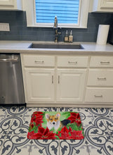 Load image into Gallery viewer, Pembroke Corgi Poinsettas Machine Washable Memory Foam Mat CK1291RUG
