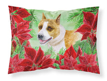 Load image into Gallery viewer, American Staffordshire Poinsettas  Standard Pillowcase – Artistic Decorative Front, White Back CK1293PILLOWCASE