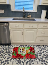 Load image into Gallery viewer, American Staffordshire Poinsettas Machine Washable Memory Foam Mat CK1293RUG