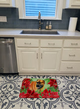 Load image into Gallery viewer, Boerboel Mastiff Poinsettas Machine Washable Memory Foam Mat CK1295RUG