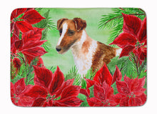 Load image into Gallery viewer, Smooth Fox Terrier Poinsettas Machine Washable Memory Foam Mat CK1296RUG