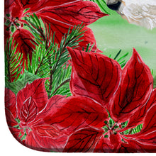 Load image into Gallery viewer, Fox Terrier Poinsettas Dish Drying Mat – Absorbent, Artistic Kitchen Essentials CK1298DDM