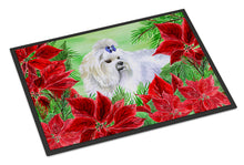 Load image into Gallery viewer, Maltese Poinsettas Doormat - 24x36 Decorative Floor Mat – Indoor/Outdoor Rug with Artistic Flair CK1299JMAT