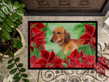Load image into Gallery viewer, Dachshund Poinsettas Doormat - 24x36 Decorative Floor Mat – Indoor/Outdoor Rug with Artistic Flair CK1300JMAT