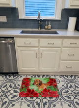 Load image into Gallery viewer, Dachshund Poinsettas Machine Washable Memory Foam Mat CK1300RUG