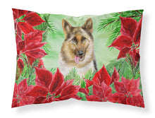 Load image into Gallery viewer, German Shepherd Poinsettas  Standard Pillowcase – Artistic Decorative Front, White Back CK1302PILLOWCASE