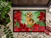 Load image into Gallery viewer, Chihuahua Poinsettas Doormat - 24x36 Decorative Floor Mat – Indoor/Outdoor Rug with Artistic Flair CK1306JMAT