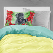 Load image into Gallery viewer, Giant Schnauzer Poinsettas  Standard Pillowcase – Artistic Decorative Front, White Back CK1308PILLOWCASE