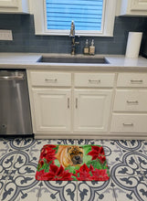 Load image into Gallery viewer, Shar Pei Poinsettas Machine Washable Memory Foam Mat CK1309RUG