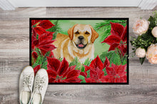 Load image into Gallery viewer, Golden Retriever Poinsettas Doormat - 18x27 Decorative Floor Mat – Indoor/Outdoor Rug with Artistic Flair CK1312MAT
