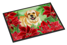 Load image into Gallery viewer, Golden Retriever Poinsettas Doormat - 18x27 Decorative Floor Mat – Indoor/Outdoor Rug with Artistic Flair CK1312MAT