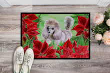 Load image into Gallery viewer, Poodle Poinsettas Doormat - 24x36 Decorative Floor Mat – Indoor/Outdoor Rug with Artistic Flair CK1313JMAT