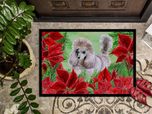 Load image into Gallery viewer, Poodle Poinsettas Doormat - 24x36 Decorative Floor Mat – Indoor/Outdoor Rug with Artistic Flair CK1313JMAT