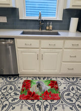 Load image into Gallery viewer, Shih Tzu Poinsettas Machine Washable Memory Foam Mat CK1314RUG