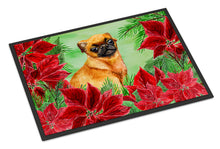 Load image into Gallery viewer, Small Brabant Griffon Poinsettas Doormat - 18x27 Decorative Floor Mat – Indoor/Outdoor Rug with Artistic Flair CK1315MAT