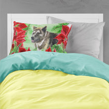 Load image into Gallery viewer, American Akita Poinsettas  Standard Pillowcase – Artistic Decorative Front, White Back CK1317PILLOWCASE