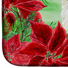 Load image into Gallery viewer, Irish Wolfhound Poinsettas Dish Drying Mat – Absorbent, Artistic Kitchen Essentials CK1318DDM