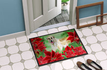 Load image into Gallery viewer, Irish Wolfhound Poinsettas Doormat - 24x36 Decorative Floor Mat – Indoor/Outdoor Rug with Artistic Flair CK1318JMAT