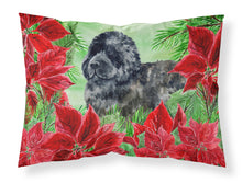 Load image into Gallery viewer, Newfoundland Poinsettas  Standard Pillowcase – Artistic Decorative Front, White Back CK1319PILLOWCASE