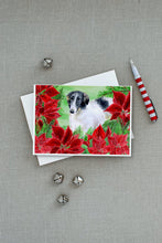 Load image into Gallery viewer, Borzoi Poinsettas Greeting Cards -  Blank Note Cards – 8-Pack of Artist-Designed Cards with Envelopes