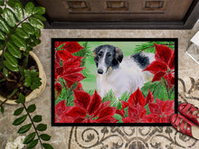 Load image into Gallery viewer, Borzoi Poinsettas Doormat - 24x36 Decorative Floor Mat – Indoor/Outdoor Rug with Artistic Flair CK1320JMAT