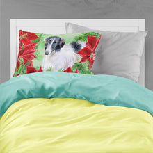 Load image into Gallery viewer, Borzoi Poinsettas  Standard Pillowcase – Artistic Decorative Front, White Back CK1320PILLOWCASE