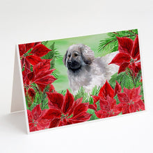 Load image into Gallery viewer, Moscow Watchdog Poinsettas Greeting Cards -  Blank Note Cards – 8-Pack of Artist-Designed Cards with Envelopes