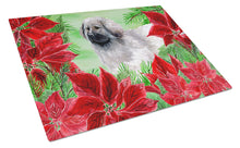 Load image into Gallery viewer, Moscow Watchdog Poinsettas Glass Cutting Boards – Durable, Decorative Kitchen Art Large CK1321LCB
