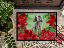 Load image into Gallery viewer, Weimaraner Poinsettas Doormat - 24x36 Decorative Floor Mat – Indoor/Outdoor Rug with Artistic Flair CK1322JMAT
