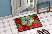 Load image into Gallery viewer, Weimaraner Poinsettas Doormat - 24x36 Decorative Floor Mat – Indoor/Outdoor Rug with Artistic Flair CK1322JMAT