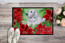 Load image into Gallery viewer, Maremma Sheepdog Poinsettas Doormat - 18x27 Decorative Floor Mat – Indoor/Outdoor Rug with Artistic Flair CK1323MAT