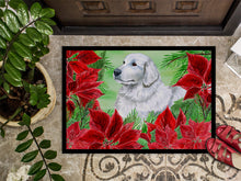 Load image into Gallery viewer, Maremma Sheepdog Poinsettas Doormat - 18x27 Decorative Floor Mat – Indoor/Outdoor Rug with Artistic Flair CK1323MAT
