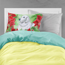 Load image into Gallery viewer, Maremma Sheepdog Poinsettas  Standard Pillowcase – Artistic Decorative Front, White Back CK1323PILLOWCASE