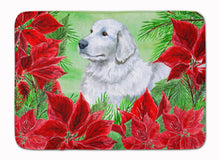 Load image into Gallery viewer, Maremma Sheepdog Poinsettas Machine Washable Memory Foam Mat CK1323RUG