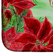 Load image into Gallery viewer, Thai Ridgeback Poinsettas Dish Drying Mat – Absorbent, Artistic Kitchen Essentials CK1328DDM