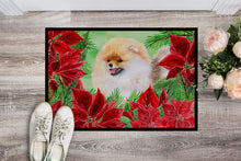 Load image into Gallery viewer, Pomeranian Poinsettas Doormat - 24x36 Decorative Floor Mat – Indoor/Outdoor Rug with Artistic Flair CK1330JMAT