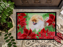 Load image into Gallery viewer, Pomeranian Poinsettas Doormat - 24x36 Decorative Floor Mat – Indoor/Outdoor Rug with Artistic Flair CK1330JMAT
