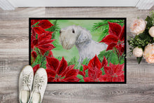 Load image into Gallery viewer, Sealyham Terrier Poinsettas Doormat - 18x27 Decorative Floor Mat – Indoor/Outdoor Rug with Artistic Flair CK1332MAT