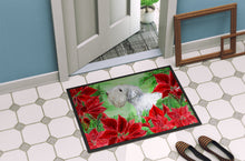 Load image into Gallery viewer, Sealyham Terrier Poinsettas Doormat - 18x27 Decorative Floor Mat – Indoor/Outdoor Rug with Artistic Flair CK1332MAT