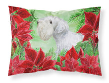 Load image into Gallery viewer, Sealyham Terrier Poinsettas  Standard Pillowcase – Artistic Decorative Front, White Back CK1332PILLOWCASE